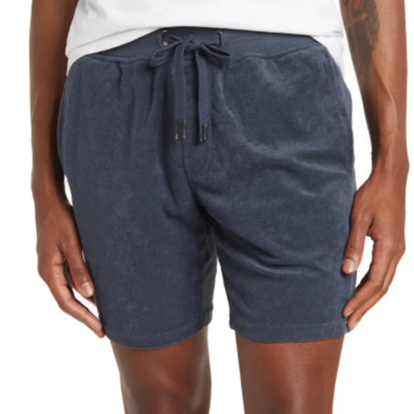 Civil Society Shorts Velour Drawstring Navy Mens Sz XL NEW NWT N57 - Picture 1 of 2